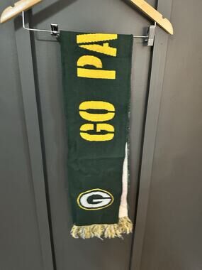 Green Bay Packers Winter Scarf, Go Pack Go, Team Logo, Sentry, 26”